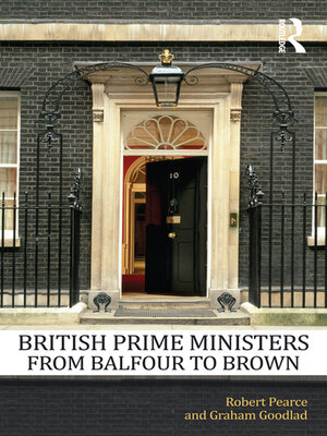 cover image of British Prime Ministers From Balfour to Brown